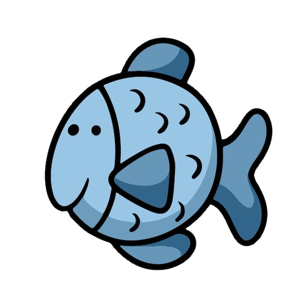 可愛い青い魚