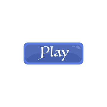 Premium Vector  Cute play now button vector illustration on white