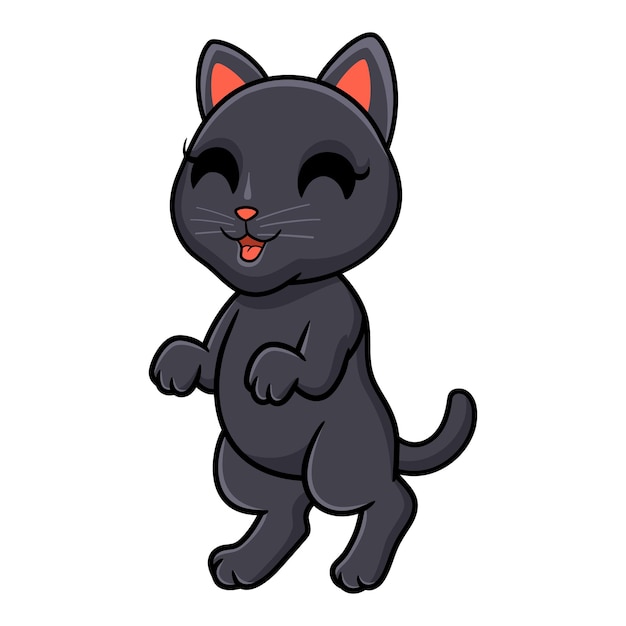 Vector cute bombay cat cartoon standing