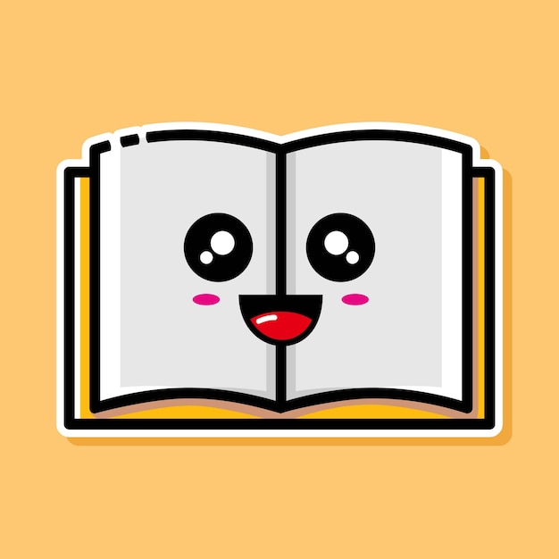 Cute book cartoon design