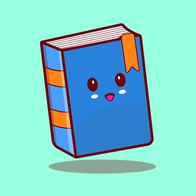 Vector cute book vector illustration
