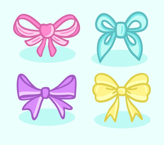 Cute bows design set