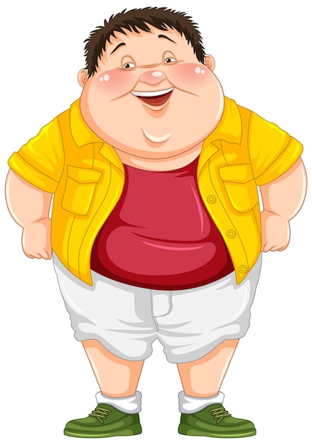 Vector cute boy cartoon character