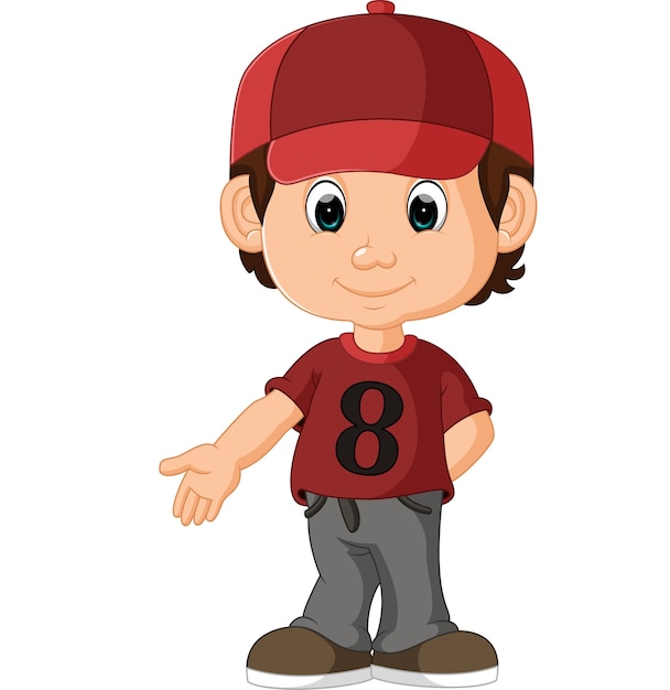 Cute boy cartoon