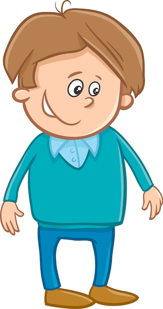 cute boy character cartoon