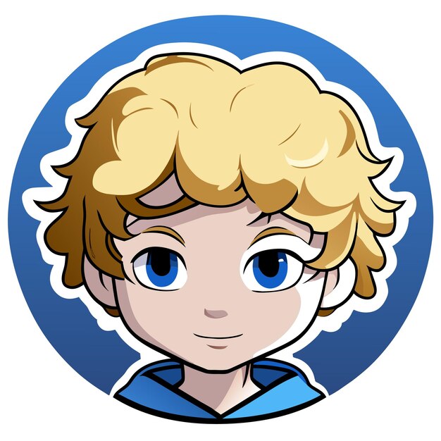 Cute boy in safari outfit cartoon character sticker