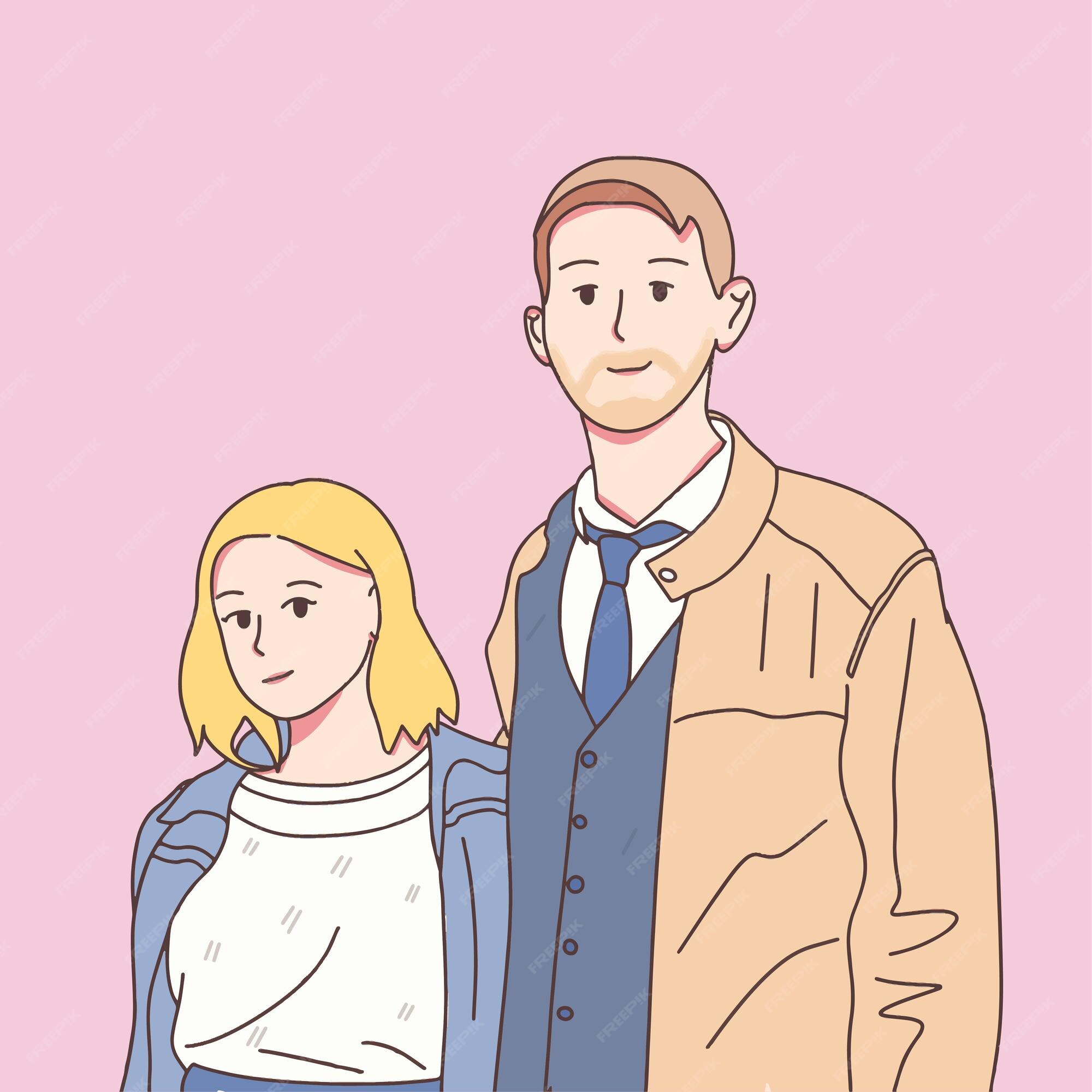 couple #cute #boyfriend #girlfriend #art #artist #sketch #fastdrawing  #illustration #design