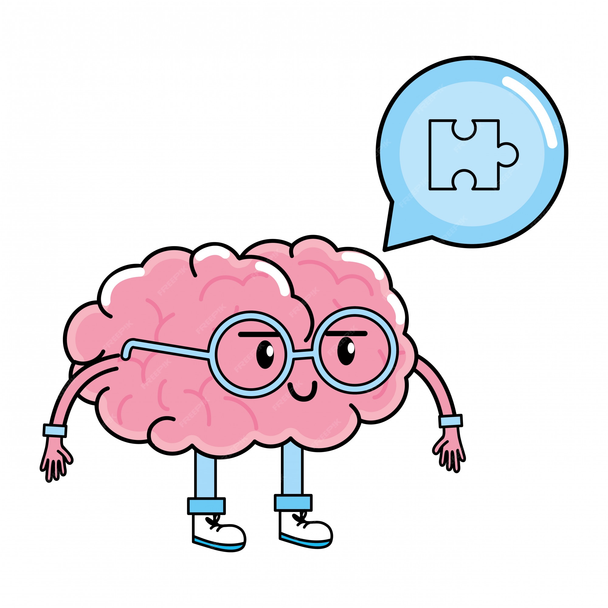 Premium Vector | Cute brain cartoon Premium Vector | Cute brain cartoon