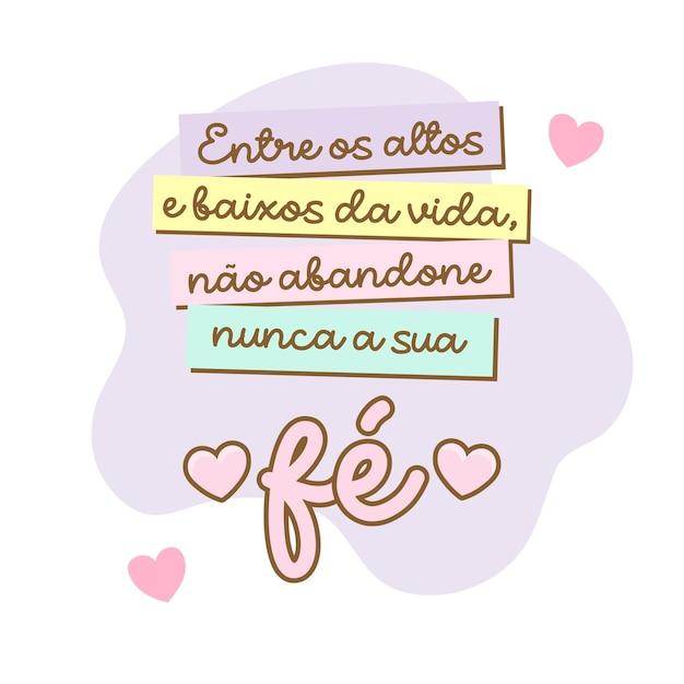 Vector cute brazil lettering design