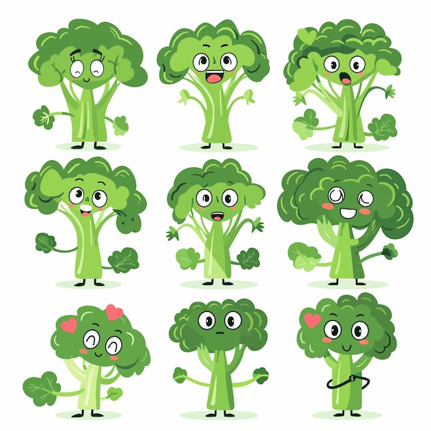 Cute_broccoli_characters_with_love_emotions_face