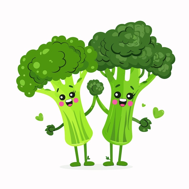 Cute_broccoli_characters_with_love_emotions_face