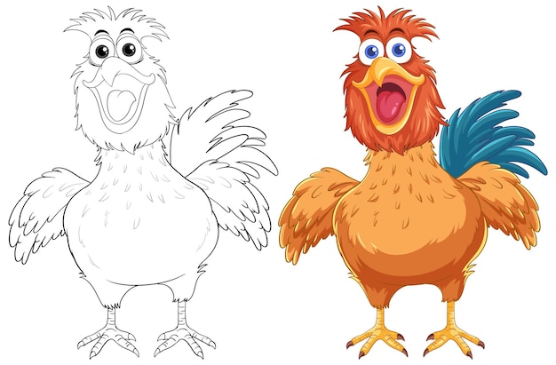 かわいい茶色の鶏の漫画の概要