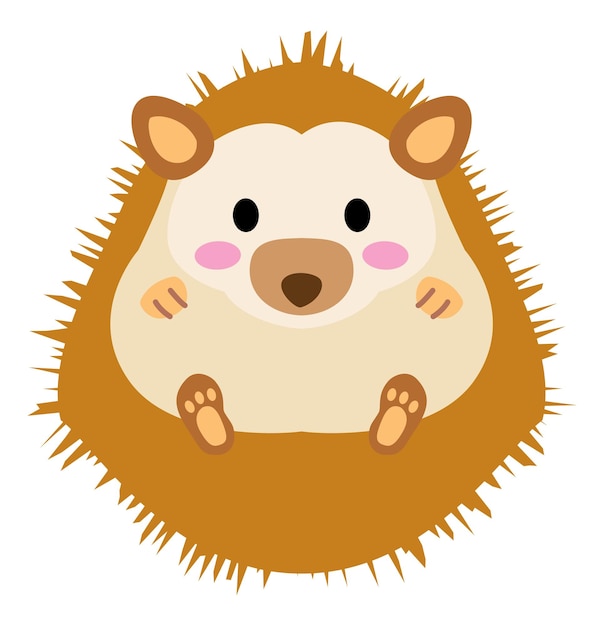 A cute brown hedgehog