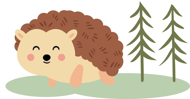 Cute brown isolated on forest