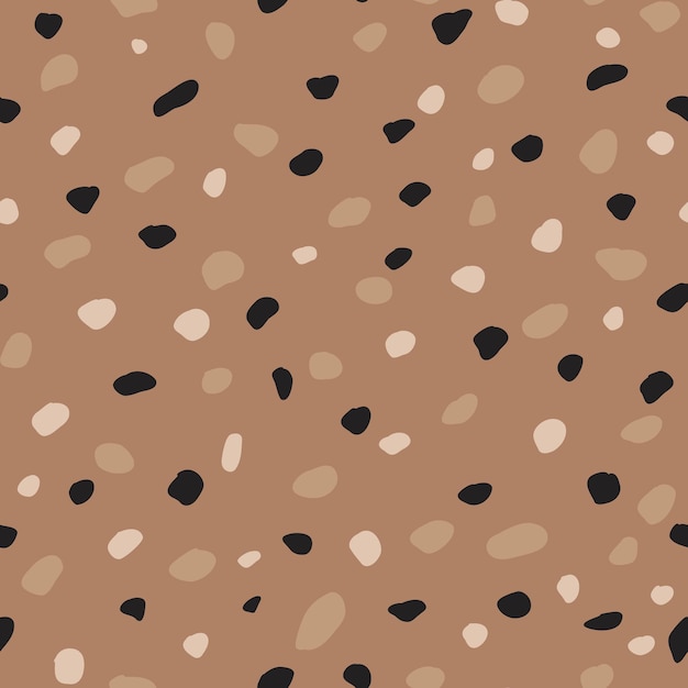 Vector cute brown seamless pattern vector abstract boho texture