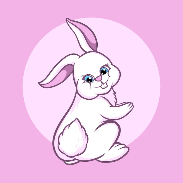 Cute bunny character design