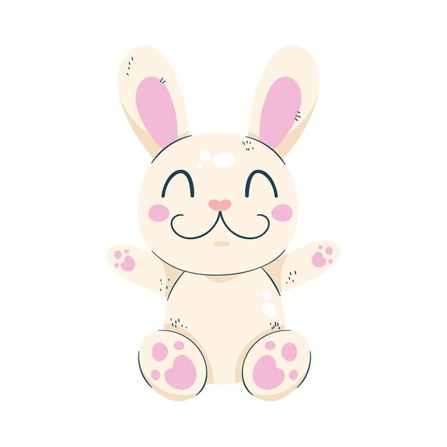 Vector cute bunny illustration