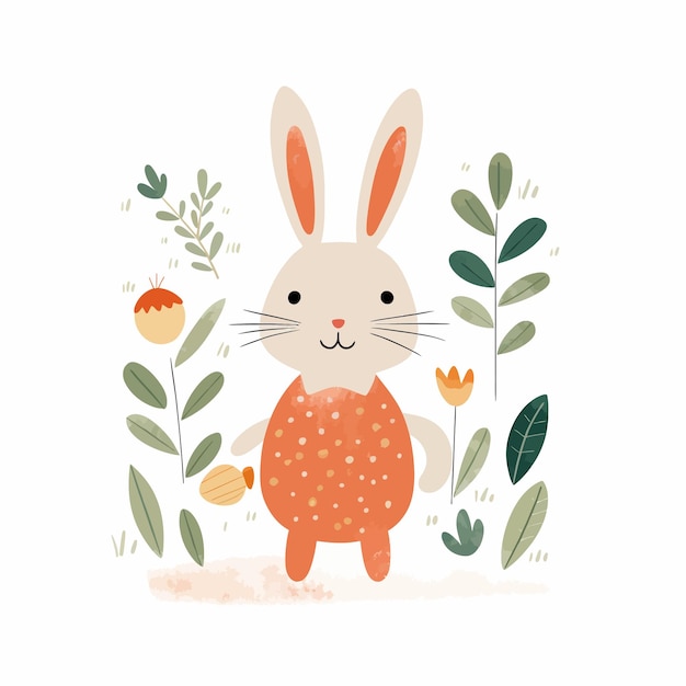 cute bunny illustration