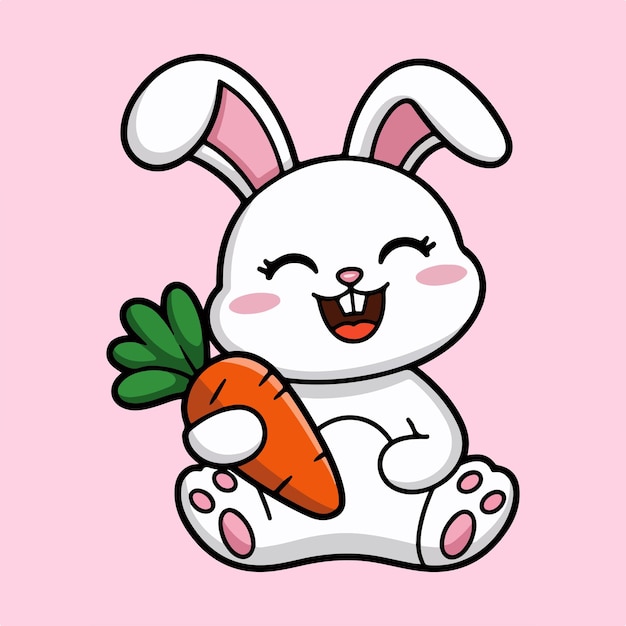 cute bunny vector
