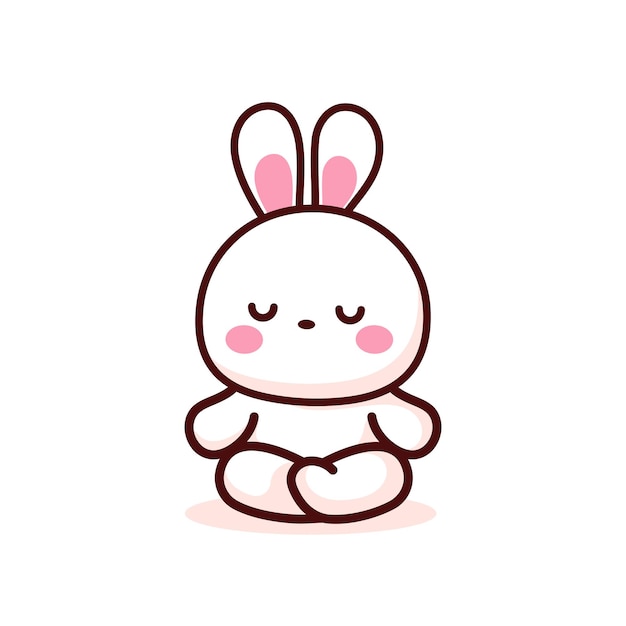 cute bunny with valentine love balloon