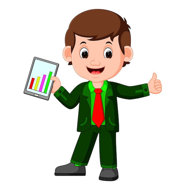 Cute businessman cartoon