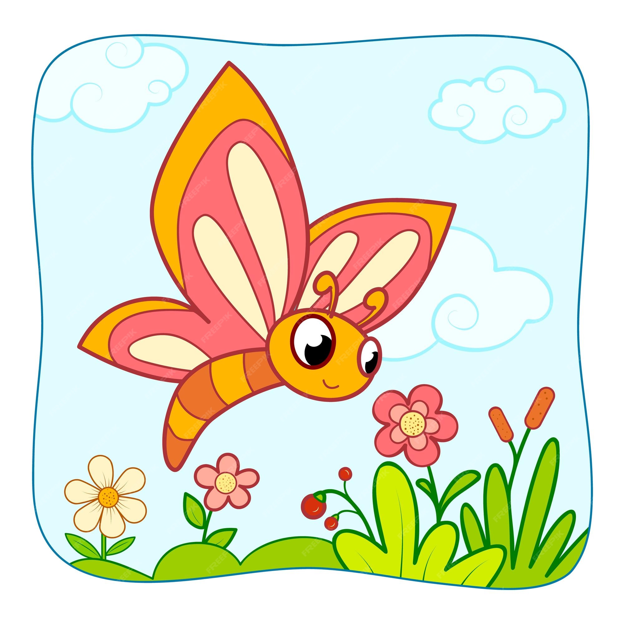 cartoon butterfly