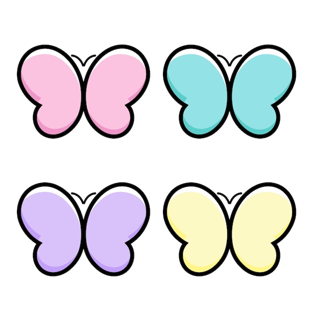 Cute butterfly Vector