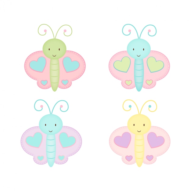 Vector cute butterfly