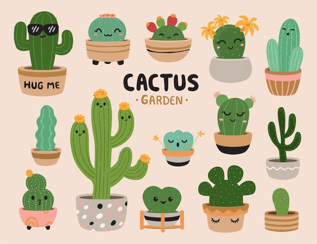 Клипарт Cute cactus