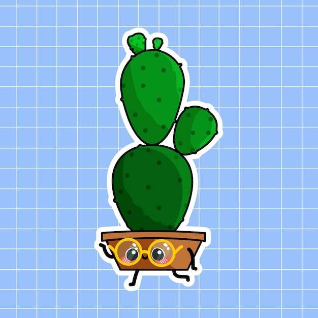 Illustrazione di cactus carino