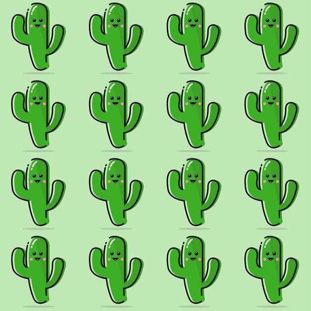 Cute cactus pattern 18