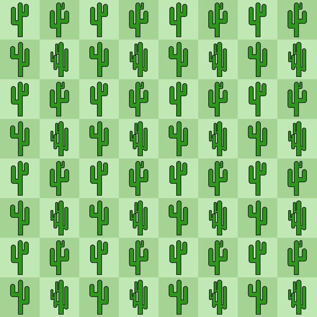 Cute cactus pattern 1