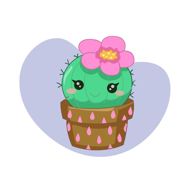 Vector cute_cactus_sticker