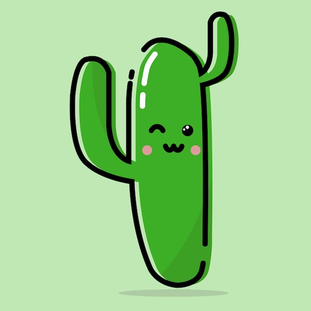 Cute cactus vector 5