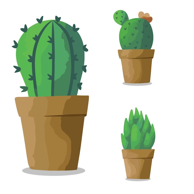 cute cactus vector