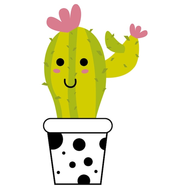 Vector cute cactus