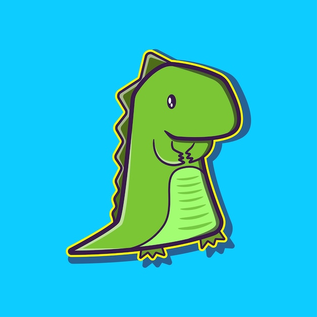 cute cartoon of baby dinosaur