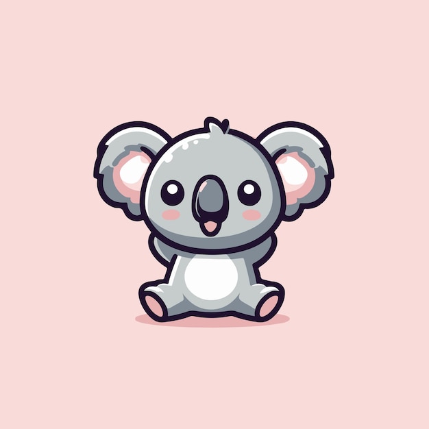 Vettore cartoon baby koala illustrazioni vettoriali