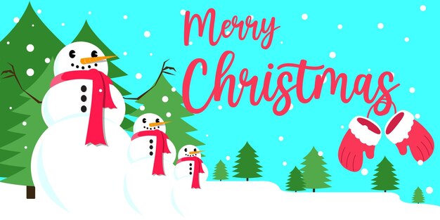 Vector cute cartoon background merry christmas 2022