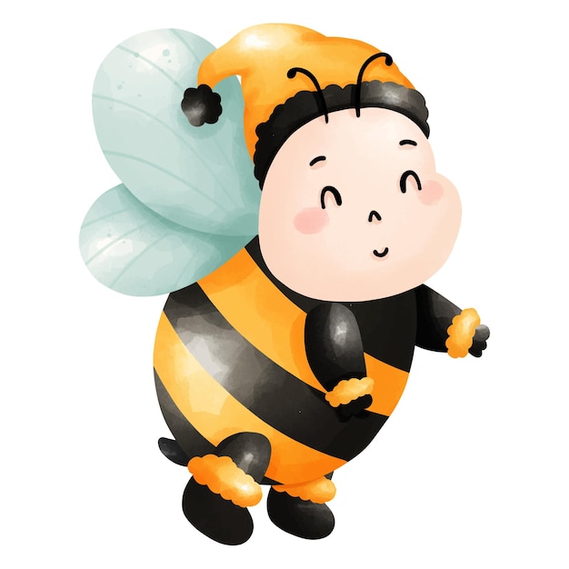 cute cartoon bee character