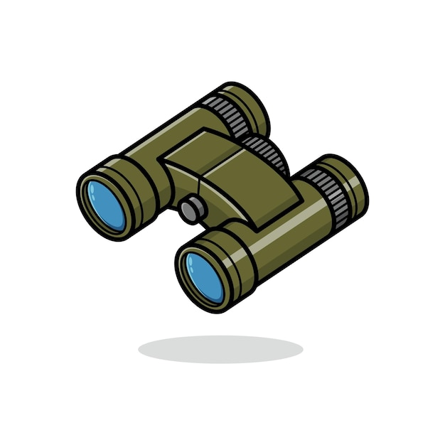 Premium Vector | Cute cartoon binoculars vector illustration