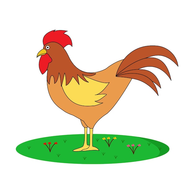 Cute cartoon chicken