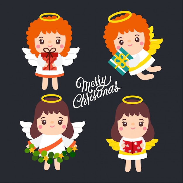 Cute cartoon christmas vector.