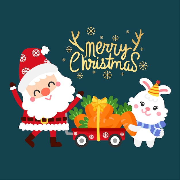 Cute cartoon christmas vector.