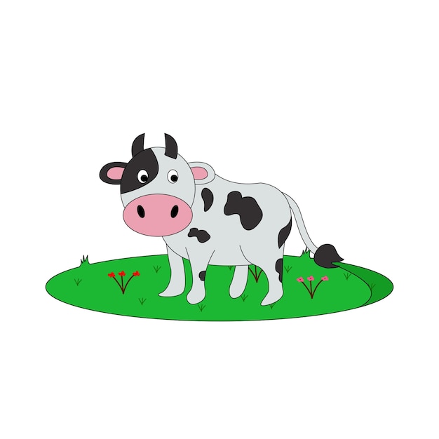 Cute Cartoon Cow