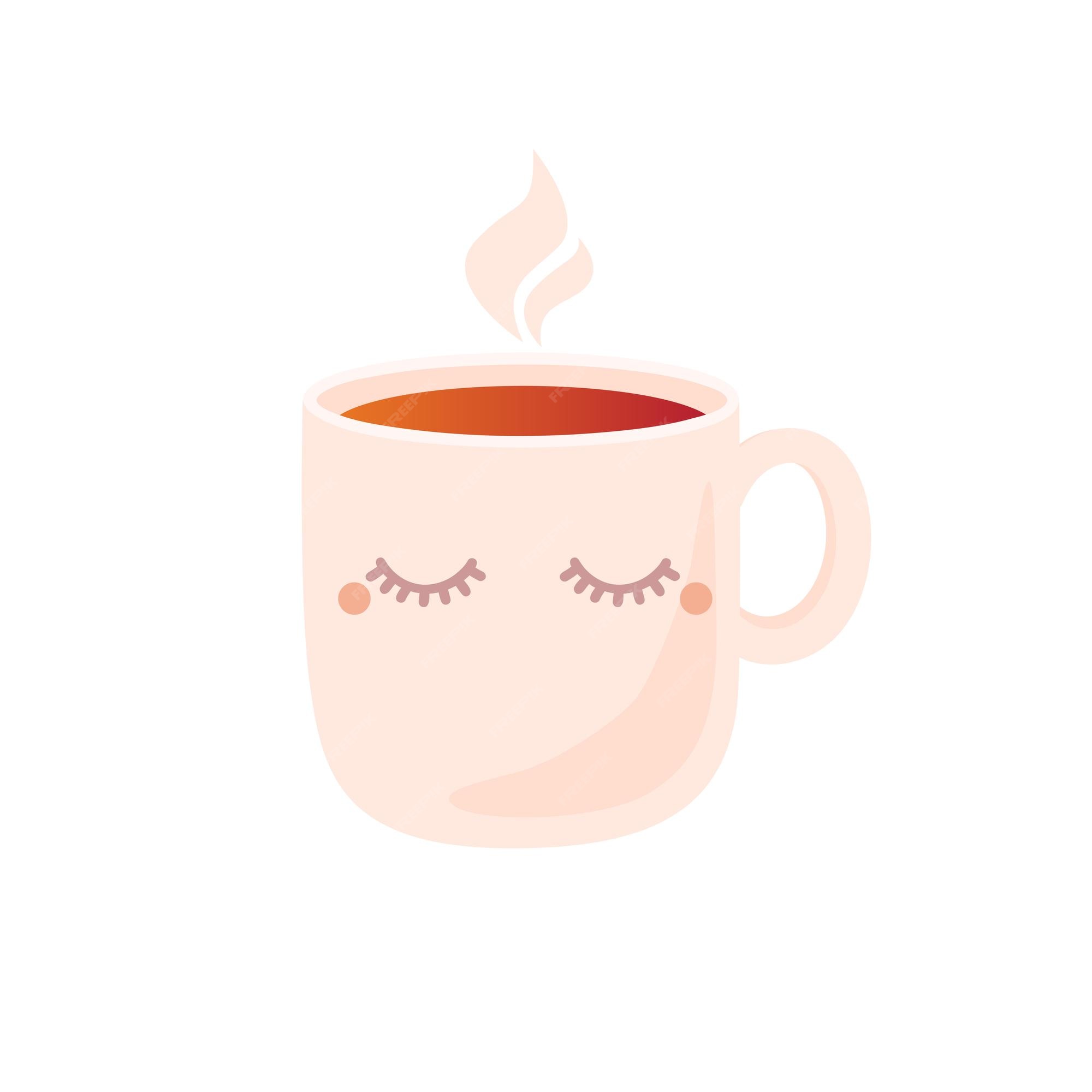 Premium Vector | Cute cartoon cup of tea Premium Vector | Cute cartoon cup of tea