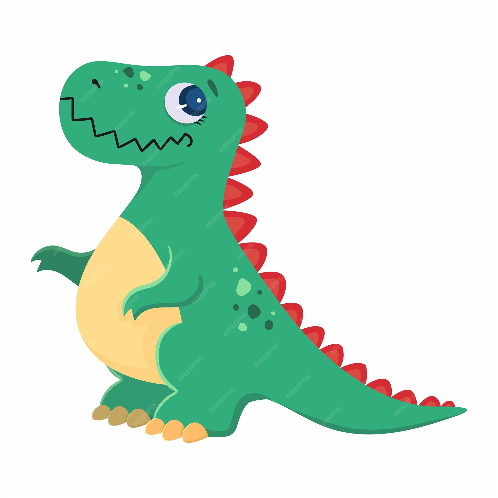 Premium Vector  Cute tyrannosaurus rex cartoon illustration. t