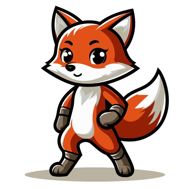 Cartoon fox cartoon illustrazione vettoriale