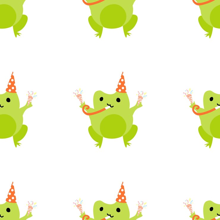 Vector cute cartoon frogs enamored green toads
