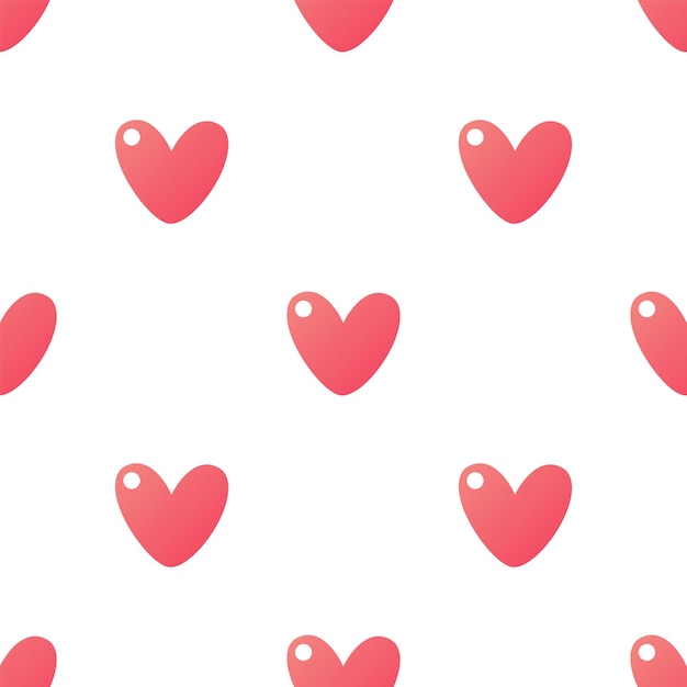 Cute cartoon hearts pattern